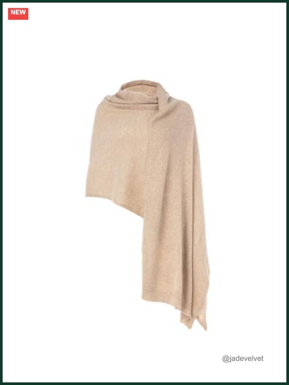 100% Pure Cashmere Knitted Shawl Wrap, Extra Large Lightweight Pashmina Stole,